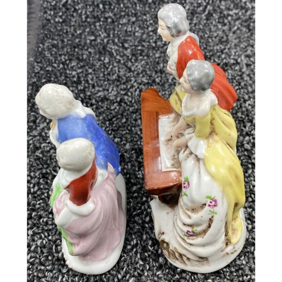 Marayama Hand Painted Porcelain Colonial Couple lot of 2 Made in Occupied Japan - Picture 15 of 15